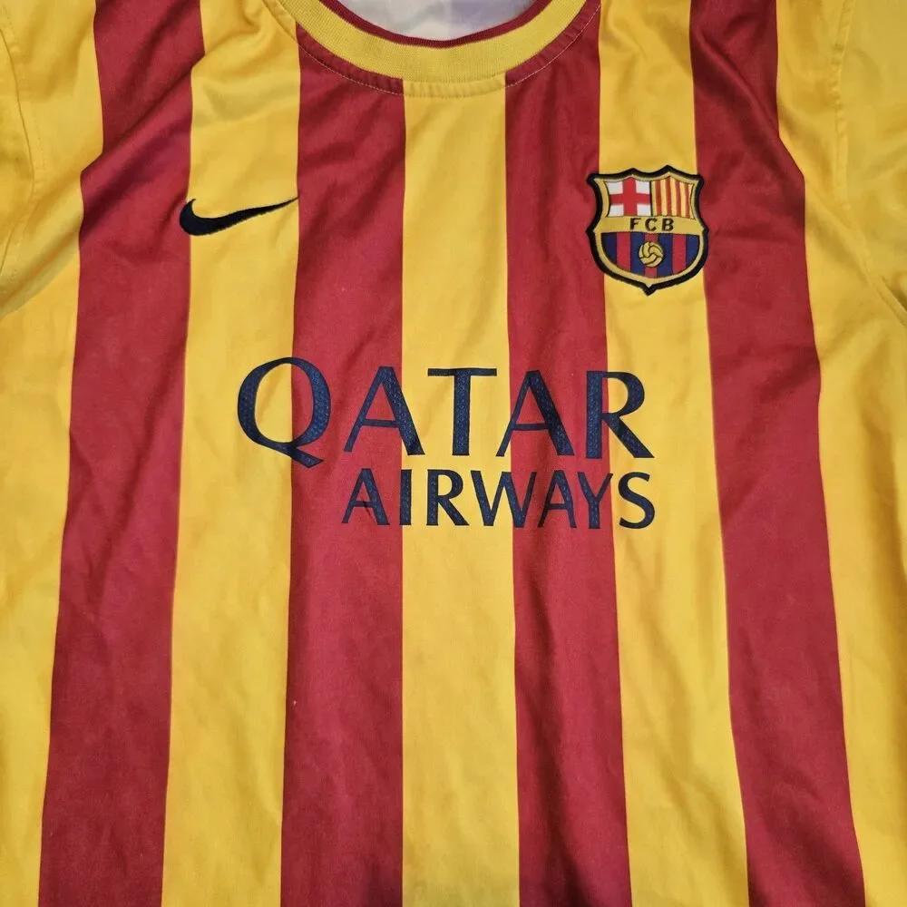 BARCELONA NIKE Fitdry  FOOTBALL AirWAY JERSEY SIZE “M” Messi 10 SOCCER